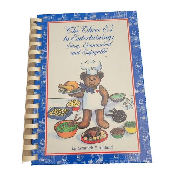 Cookbook The Three "E" of Entertaining Easy, Economical and Enjoyable Signed - Picture 1 of 9